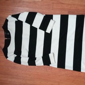 Forever 21 striped black and white mini dress.